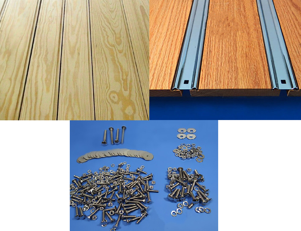 Pine Bed Wood Kit Chevy 1955-1957 Chevrolet 89" Long Stepside
