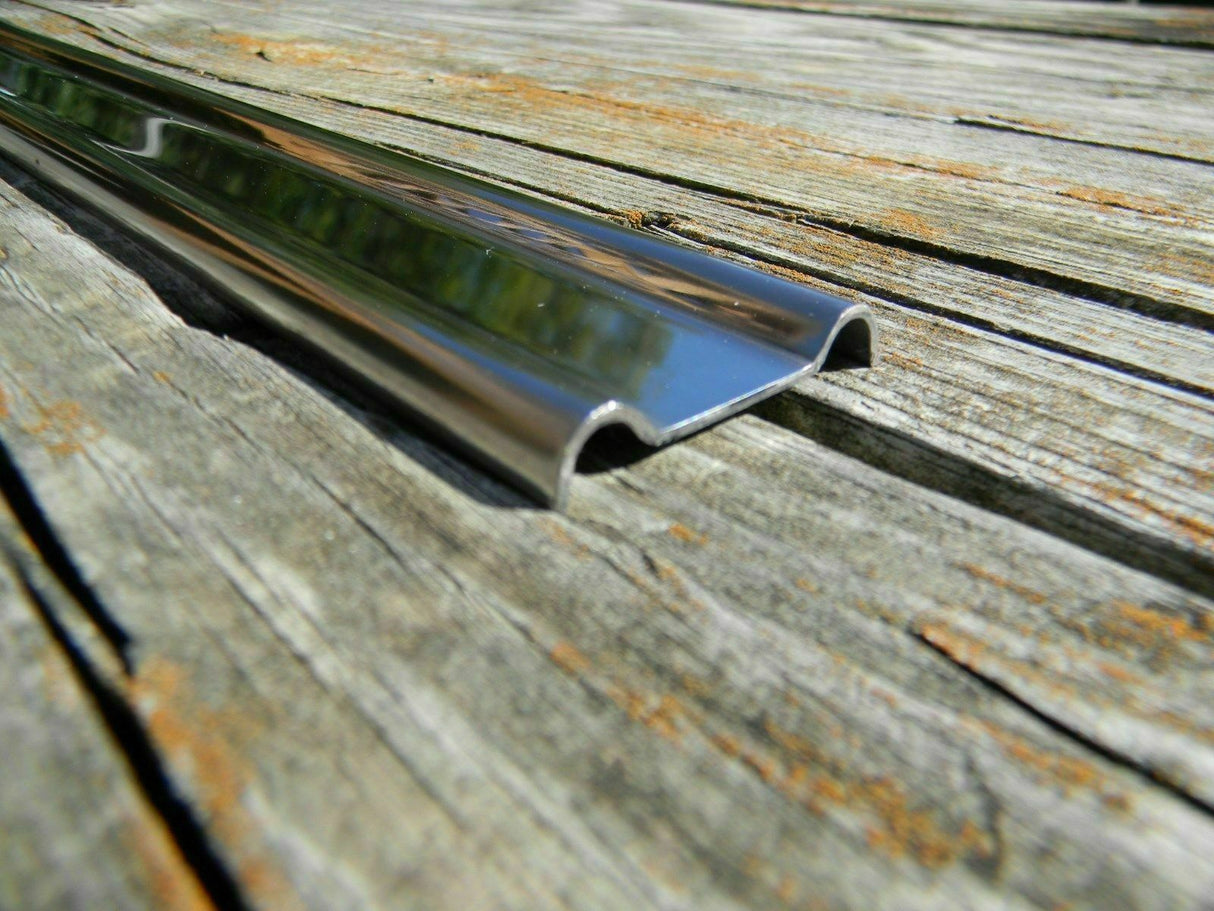 Listones de caja para camioneta Chevy Chevrolet Ford Dodge de 80" de acero inoxidable pulido, madera