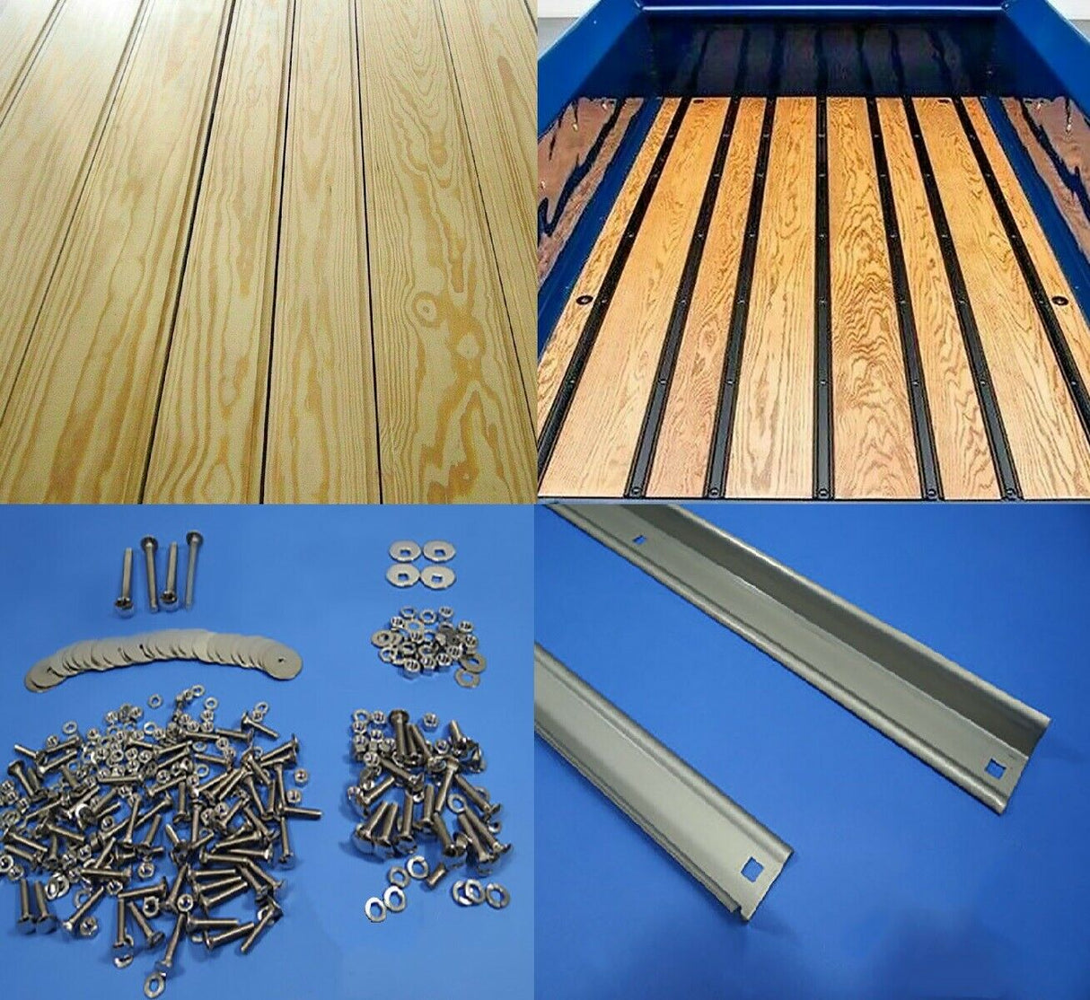 Kit de caja de pino para Chevy 1960, 1961 y 1962, tiras de acero para caja corta, escalón