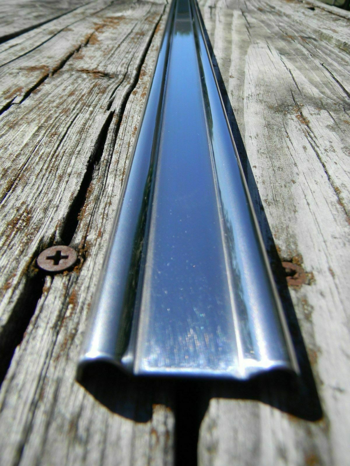 Listones de caja para camioneta Chevy Chevrolet Ford Dodge de 80" de acero inoxidable pulido, madera