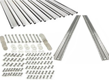 Bed Strip Kit Chevy 1960 - 1962 Steel Chevrolet 97" Long Stepside Truck for BedWood