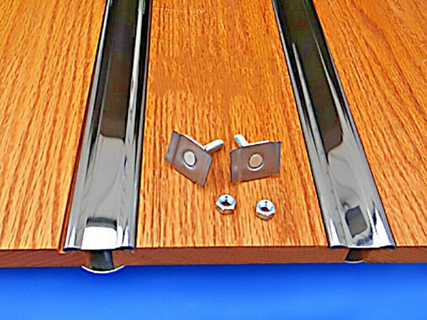 Bed Strips Ford 1976 - 1987 Polished Stainless Steel Hidden Fasteners Short Bed Stepside