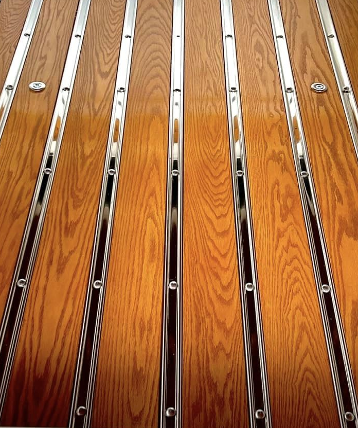Bed Strip Kit Chevy 1960 - 1962 Stainless Steel Long Bed 97" Stepside for Wood